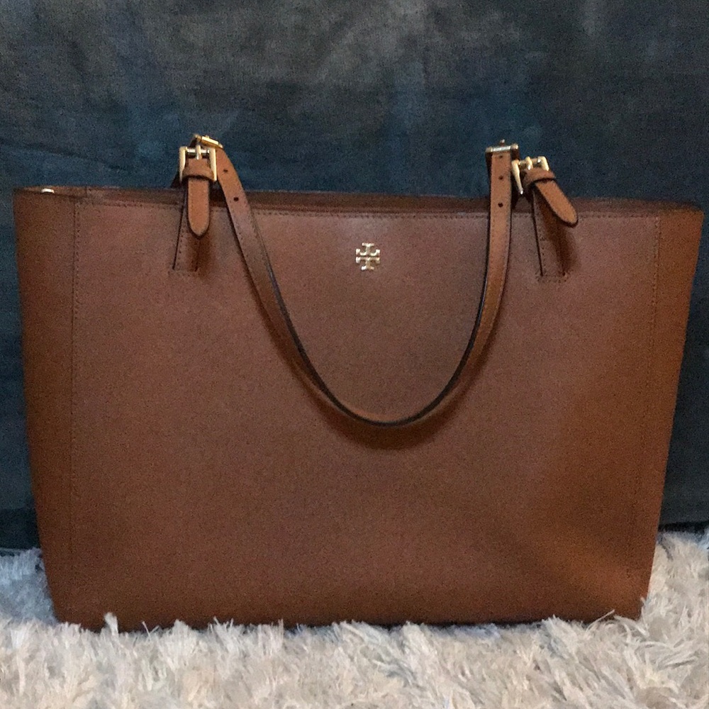 Tory Burch brown leather tote